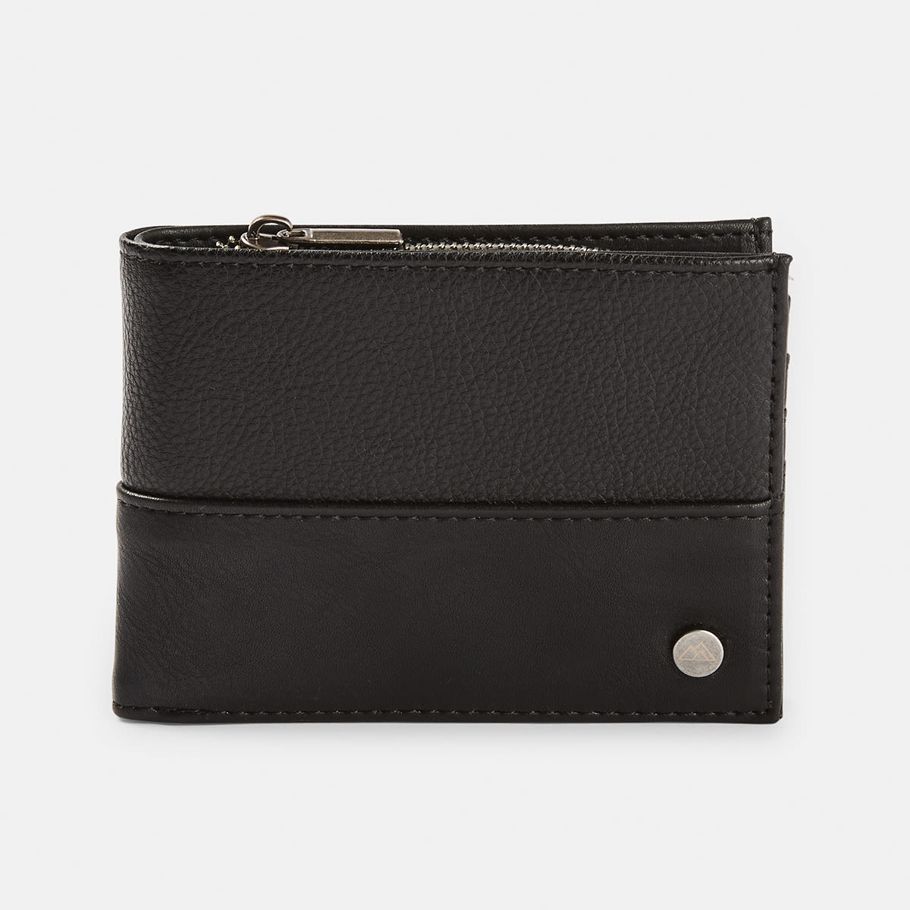Slim Splice Wallet with Quarter Zip