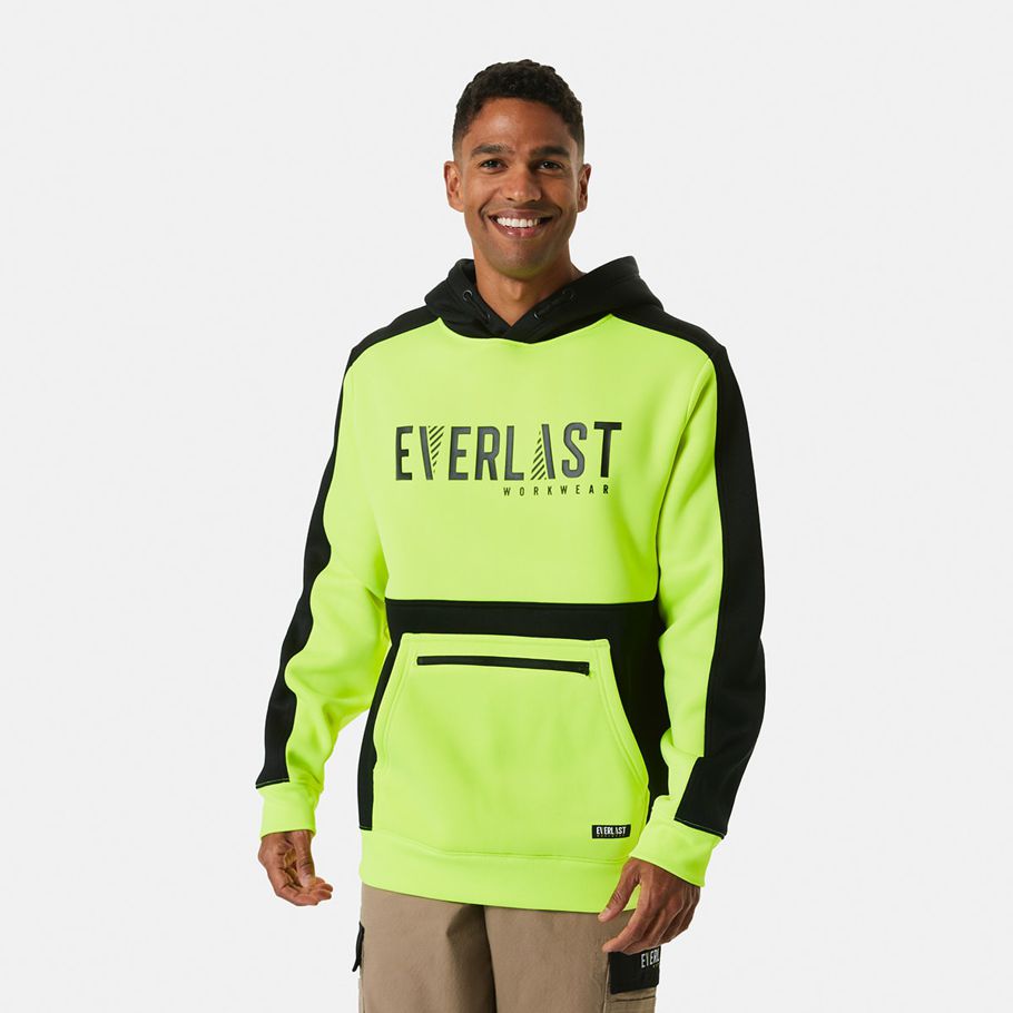 Everlast Mens Workwear Fluorescent Hoodie