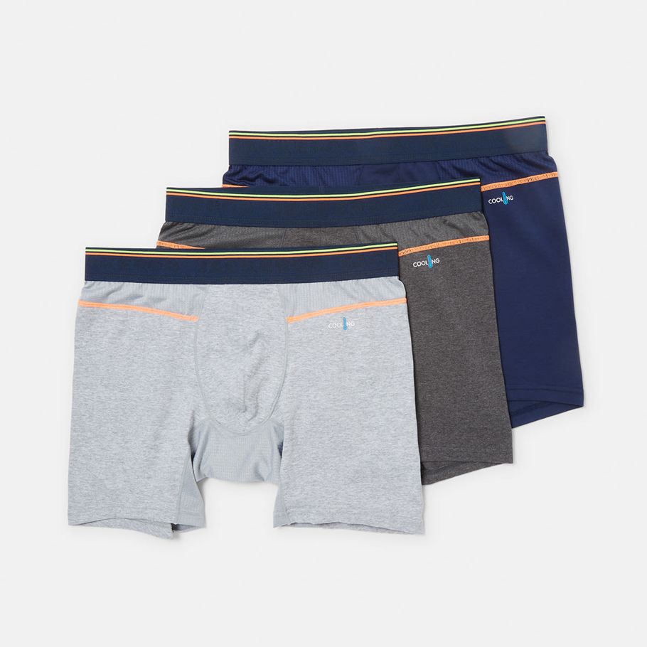 3 Pack Mid Length Cooling Shorts