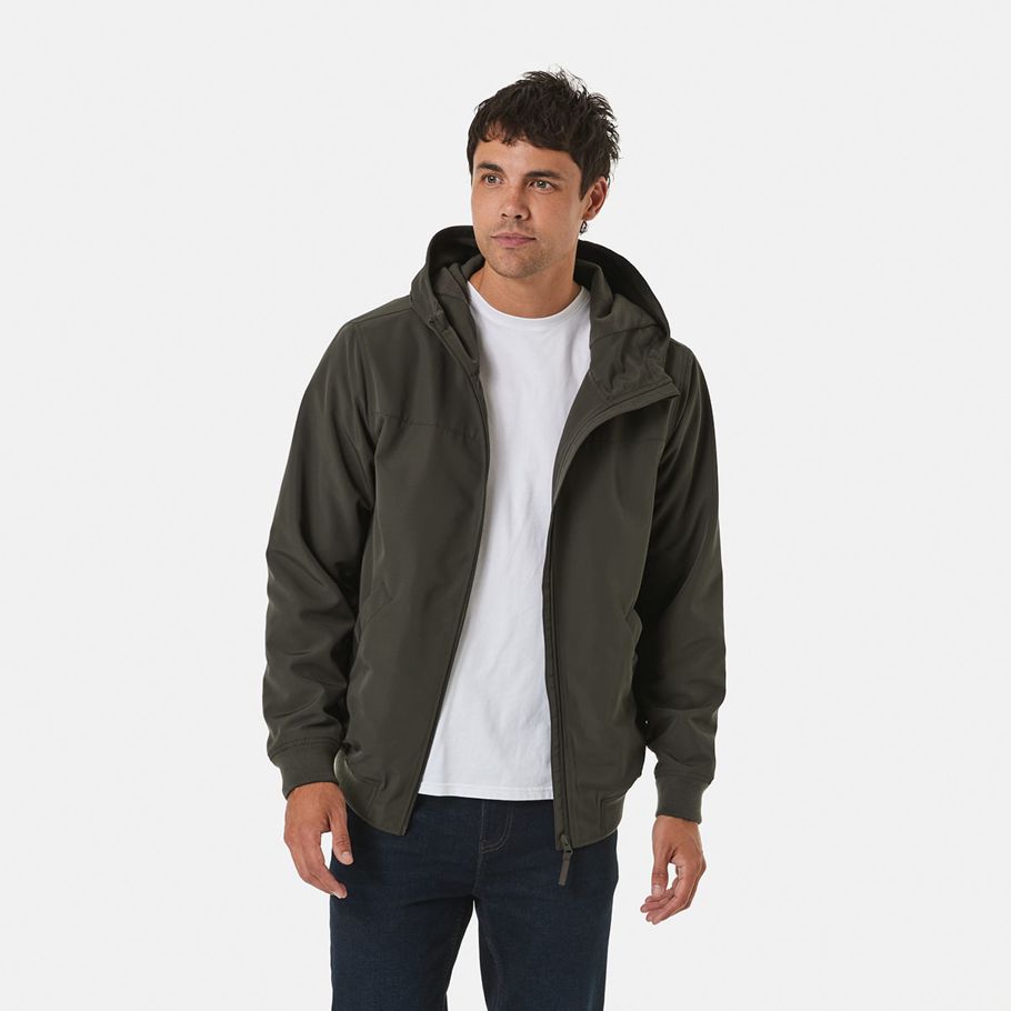 Hooded Polar Fleece Lined Jacket
