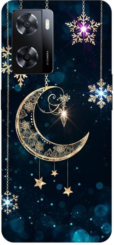 softcrash Back Cover for OPPO A57 2022 5G GOLD, ART, MOON, STAR, WORLD  (Multicolor, Pack of: 1)