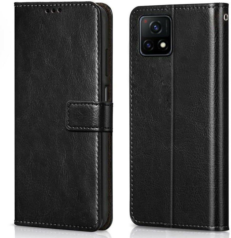 Futuristic Today Flip Cover for Vivo Y31S Premium Quality |Dual Stiched |Complete Protection| Back Cover  (Black, Dual Protection, Pack of: 1)