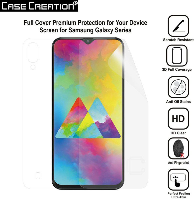 CASE CREATION Front and Back Screen Guard for Samsung Galaxy M10  (Pack of 2)