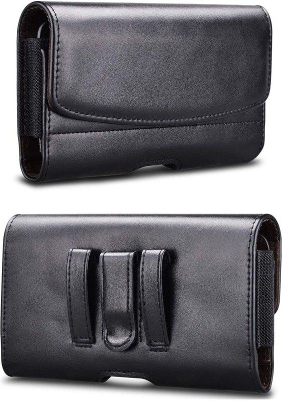 Pure Color Pouch for Huawei Y6 Pro 2019  (Black, Holster)