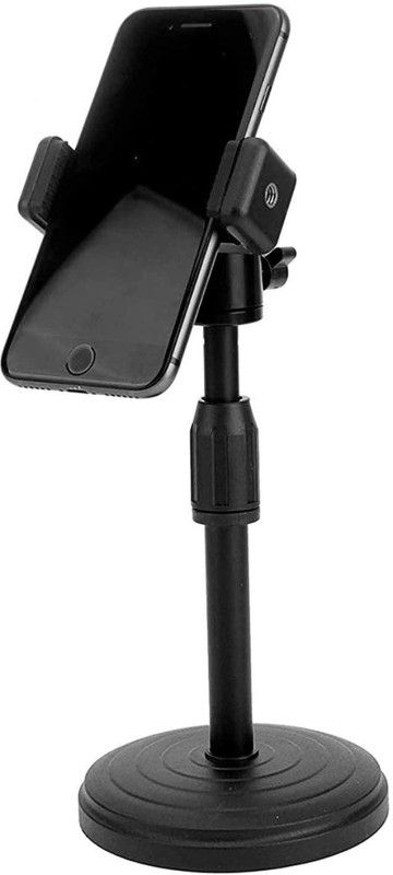 ShopGlobal Adjustable and Desktop Phone Holder Stand for Phone, Support All Mobile Phones for Live/Vlogs Special Design for Streaming, Video Blogs, Online Classes, Streaming, Shooting Field, Online Singing (30 cm) Mobile Stand Mobile Holder