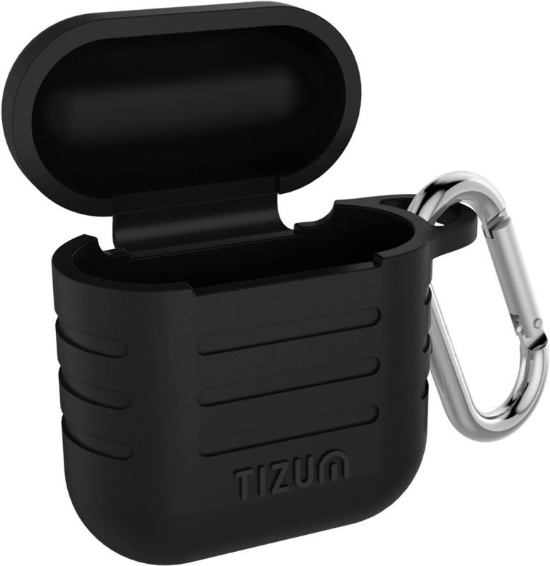 Tizum Silicone Press and Release Headphone Case  (Jet Black)