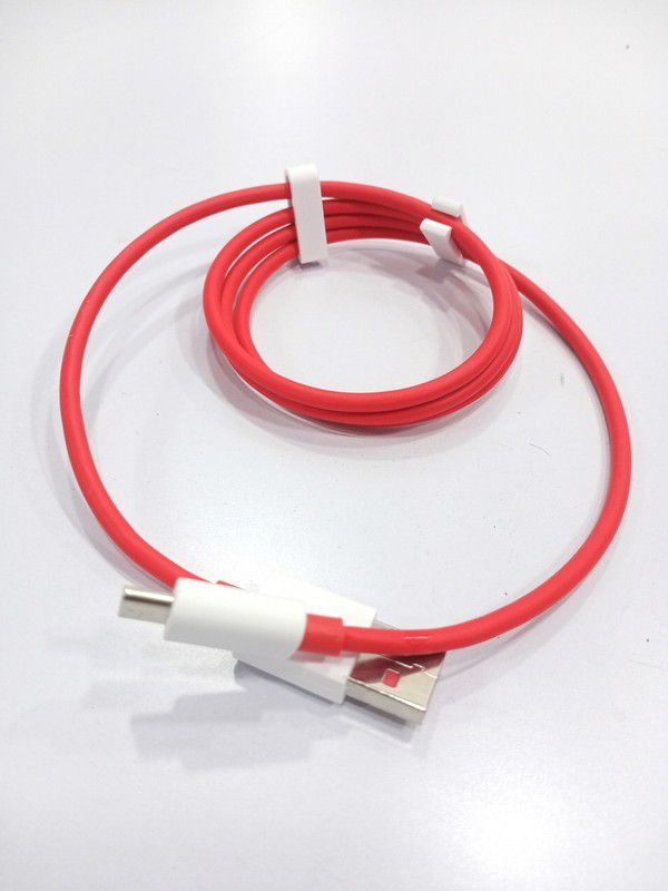 NUKAICHAU USB Type C Cable 6.5 A 1.00070999999999 m Copper Braiding 65W For Realme xt | Realme 6 Pro | Realme6 Pro | Realme 5 Pro| Realme 7 Pro  (Compatible with 65 watt data cable type c, Red, One Cable)