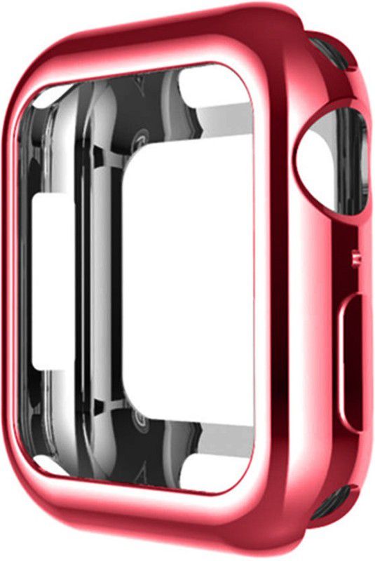 AirCase Front & Back Case for Apple iWatch 44 mm, 42mm, Series 6/ SE/ 3/ 5/ 4  (Red, Pack of: 1)