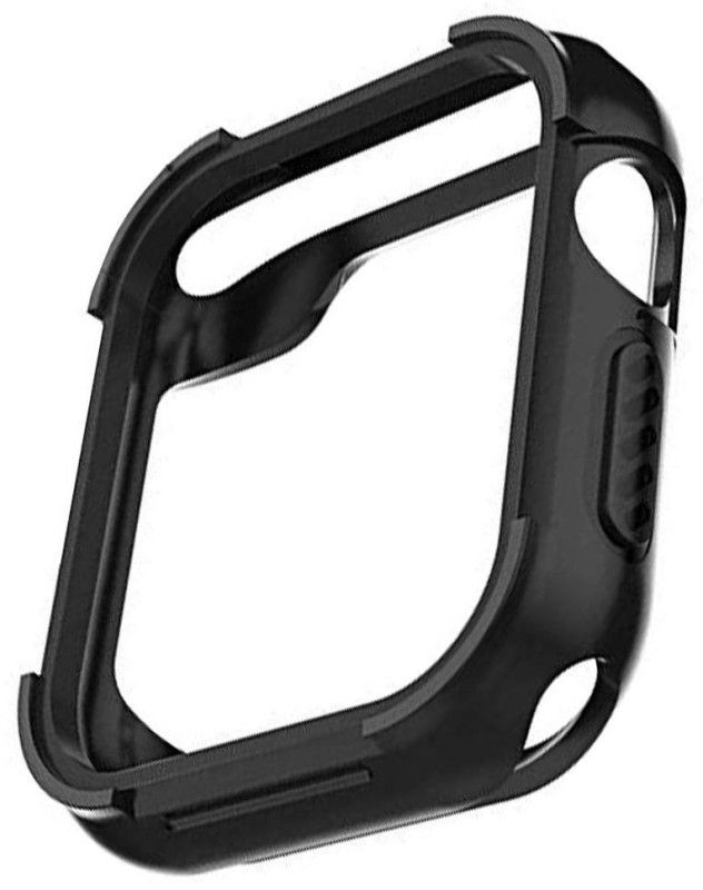 AirCase Front & Back Case for Apple iWatch 44 mm, 42mm, Series 6/ SE/ 3/ 5/ 4  (Black)