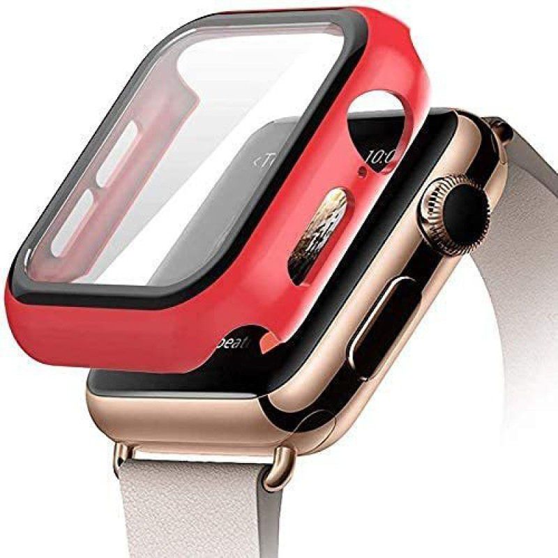 EATERA Bumper Case for Apple Watch Series 3/2/1 42mm,Case with Built-in 9H Hardness Screen Guard  (Red, Pack of: 1)