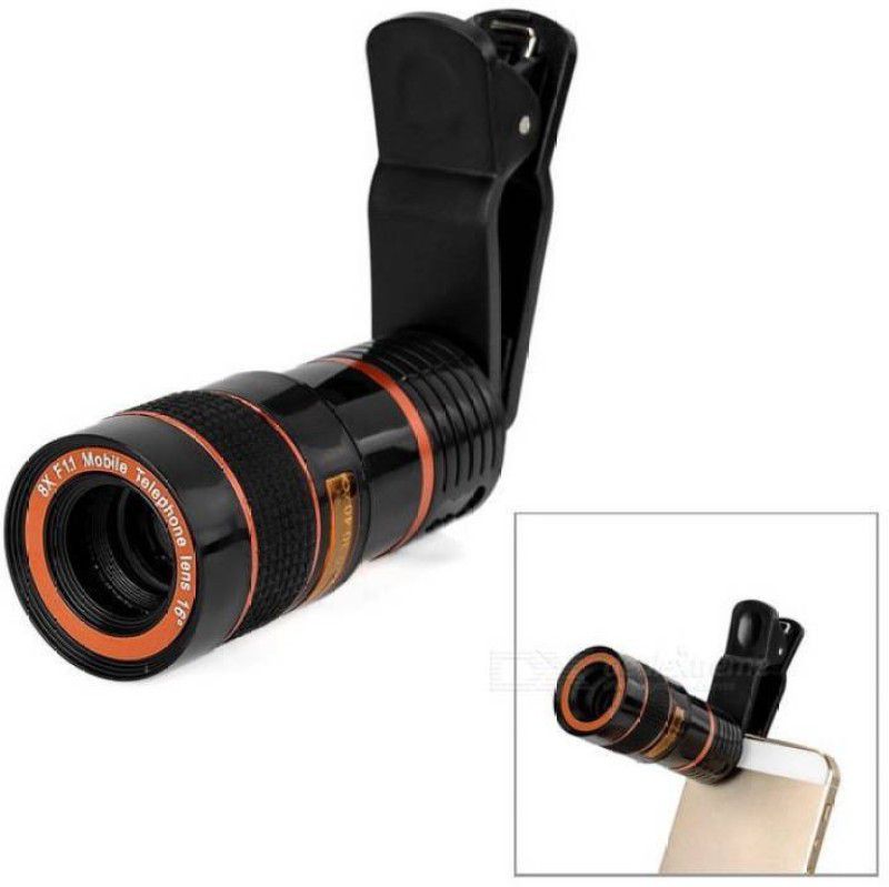 HOC RKU_582R_8x oppo Lens||8x Lens|| Mobile Lens||Universal Mobile Lens ||Telescope Lens||Zoom Lens||So Best and Quality Compatible with all your devices (samsung, Oppo, Vivo, Gionee, Xiomi, Sony, Philips, Motorola) Mobile Phone Lens