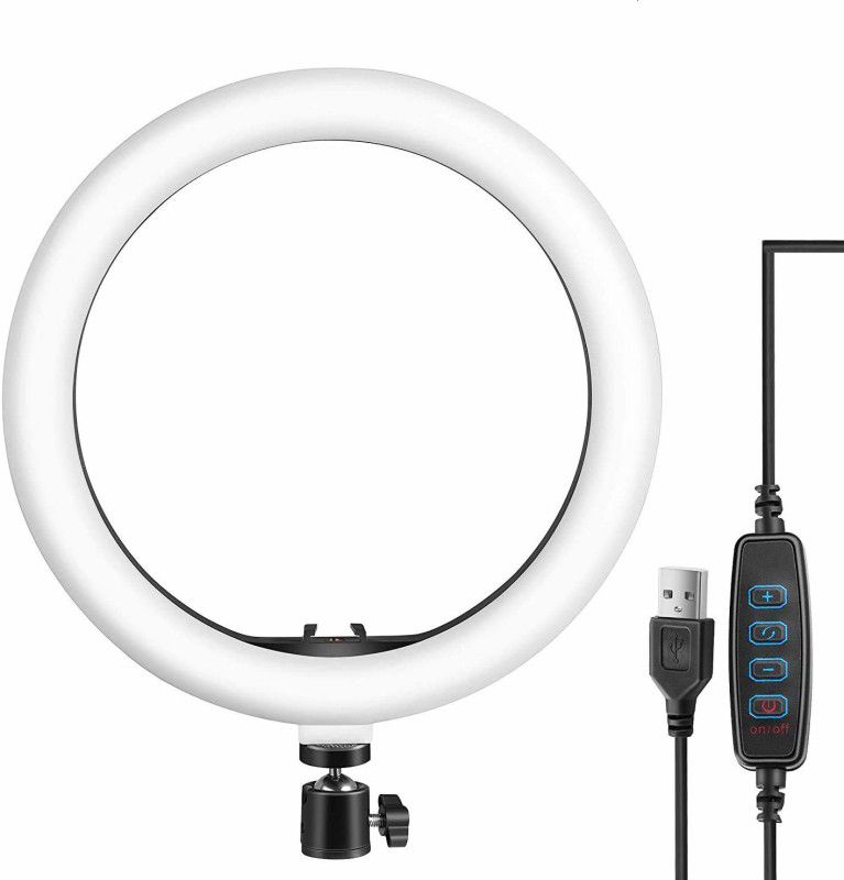 Shreeshyam 10" LED Ring Light for Photo-Shoot | Video Shoot Compatible with All Smartphone Ring Flash  (multicolor)