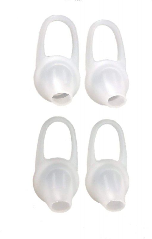 YTM 4 Pcs Silicon Earbud Eartip Earpad Earcushion Earplug for All Bluetooth Headset (White) In The Ear Headphone Cushion  (Pack of 4, White)