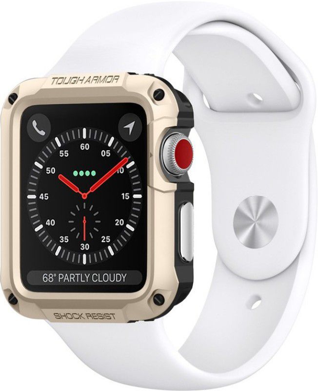 Spigen Bumper Case for Apple Watch 1 / 2 / 3 (42mm)  (Gold, Shock Proof, Pack of: 1)