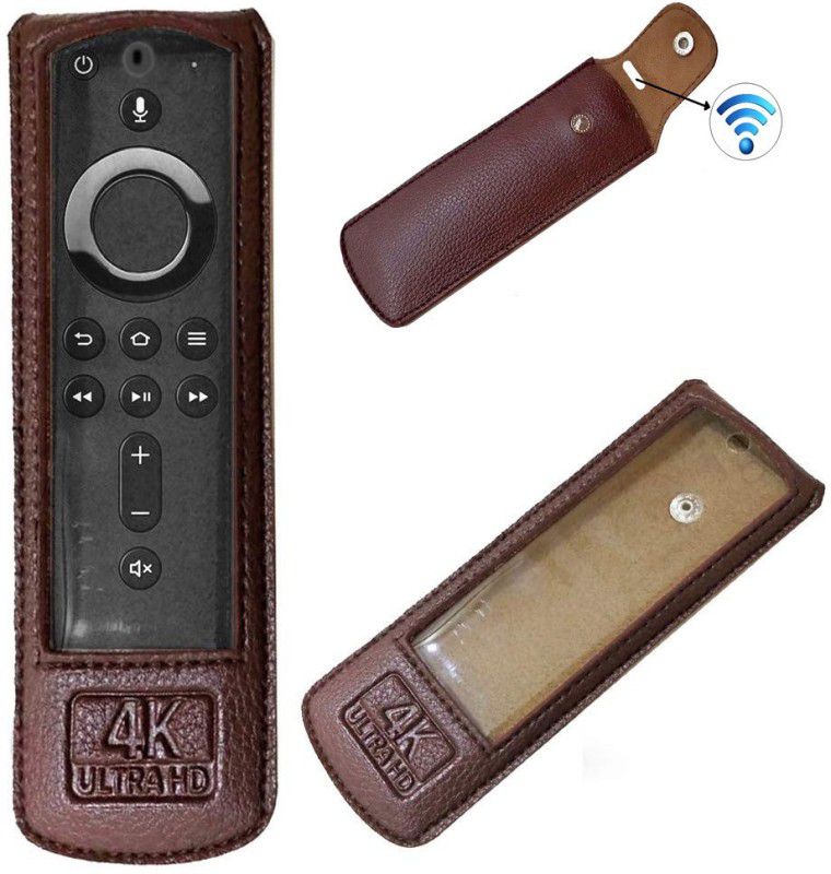 Gizmofreaks Flip Cover for Amazon Fire TV Stick 4K Ultra HD Remote Cover  (Brown, Pack of: 1)
