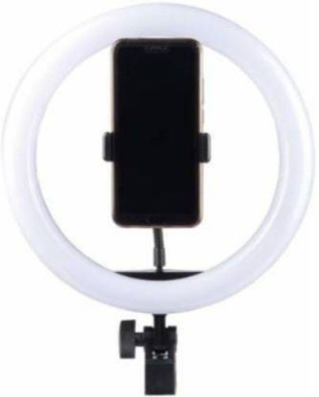 GUGGU TWI_498F 10 Inch Ring Light New Selfie Flash Ring Light||Mobile Selfie Flash Light||Led Camera Photography for Smartphone, Studio, Musically, Tiktok, You Tube, Make up, Live Streaming Ring Flash Ring Flash  (White)