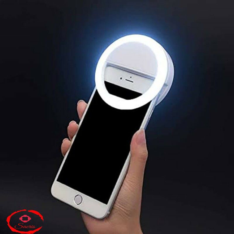 SACRIS Pocket Size mini High Bright 36 LED Clip on Selfie Smartphone Ring Light S-03 Ring Flash  (Multicolor)