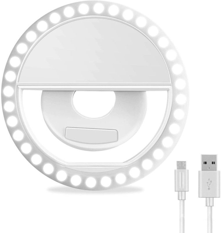 Msaller Selfie Ring Light, Selfie Fill Light36LED for iPhone/Android Smart Phone (White) Ring Flash  (White)
