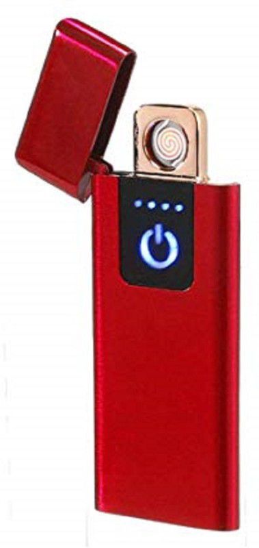 Gabbar Rechargeable Metal Lighters Flameless Lighters Business RED Rechargeable™ sensor Metal Lighters Cigarette Lighter (Red Cigarette Lighter  (Red)