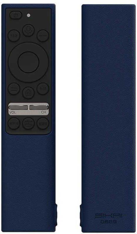Oboe Front & Back Case for Samsung QLED TV / Crystal 4K Pro / The Frame Series 2021 BN59-01311 Full Wrap Remote Cover  (Blue, Shock Proof, Silicon, Pack of: 1)