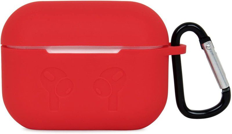 ygc Pouch for airpods 3rd generation  (Red, Dual Protection, Silicon)