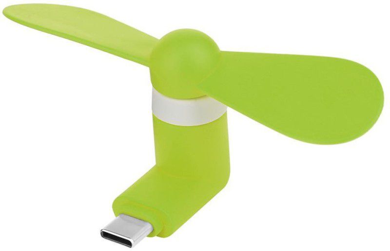 TECHGEAR 1 Mini Portable Type-C Mobile Phone Cooling Fan USB Fan  (Green)