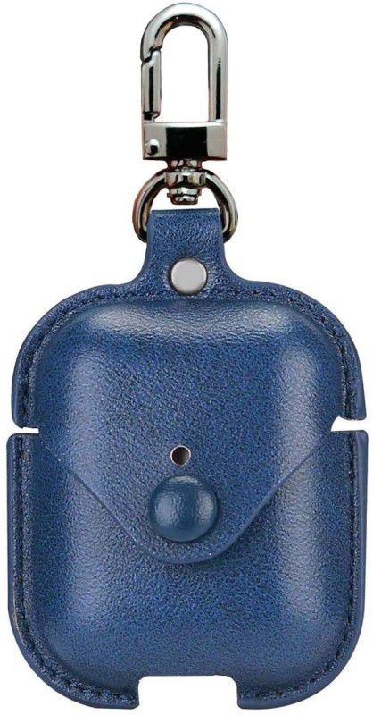 Dhavals Shoppe Front & Back Case for Boat 141/148 Leather Case + Anti-Fall Dustproof Protective Leather Case Cover with Hook  (Blue, Shock Proof, Pack of: 1)