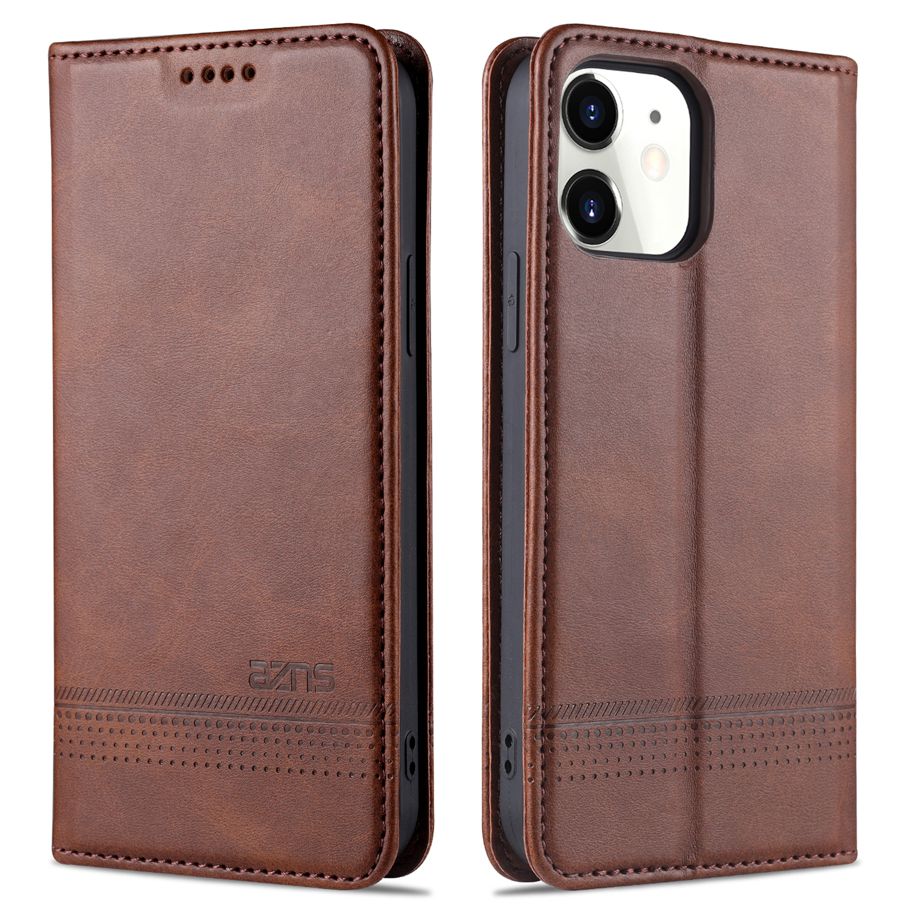 Leather Case for Apple iPhone 11 Vintage Flip Wallet Card Slots Magnetic Closure TPU Inner Stand Cover