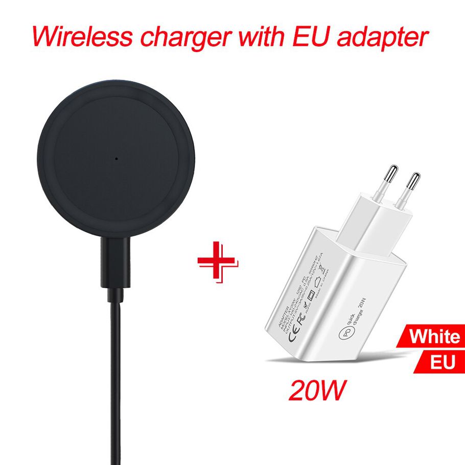 15W Wireless Charger Magnetic For iPhone 12 12 PRO MAX Mini PD 20W Adapter Fast QI Wireless Charger Pad For iPhone with Cable