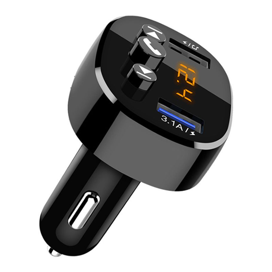 Bluetooth-compatible Player High-resolution Dual USB Car Charger Music Player