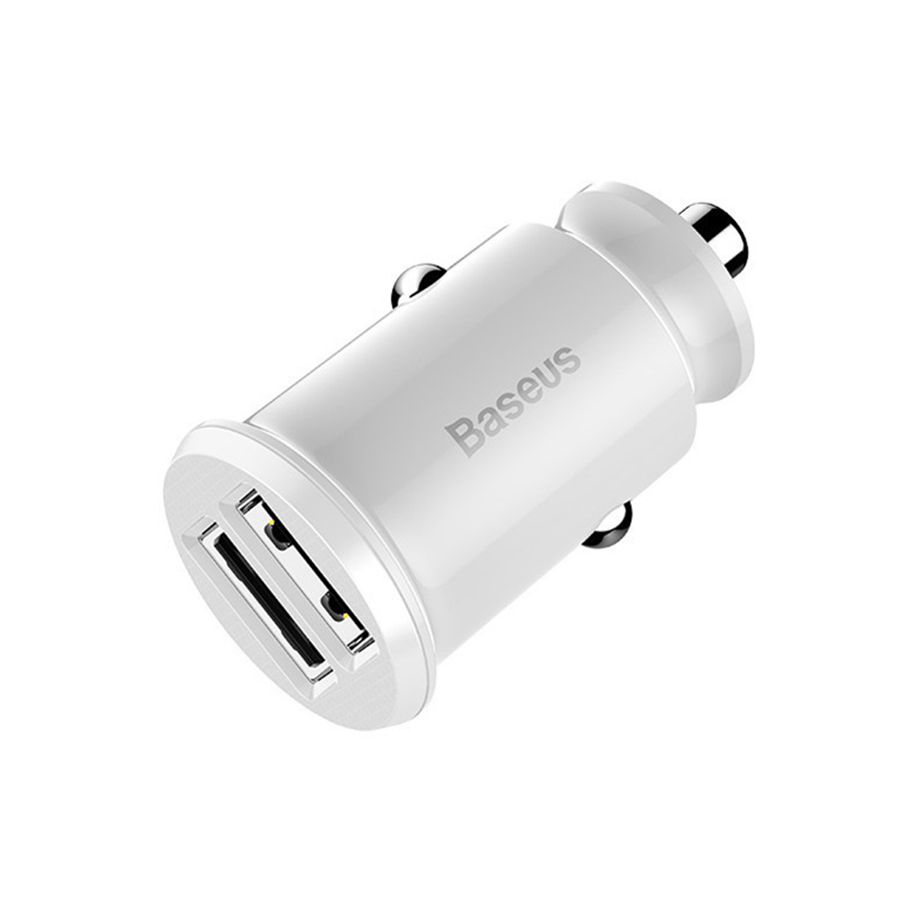 Baseus Mini Dual USB 3.1A Fast Charge Car Charger r Lighter Adapter