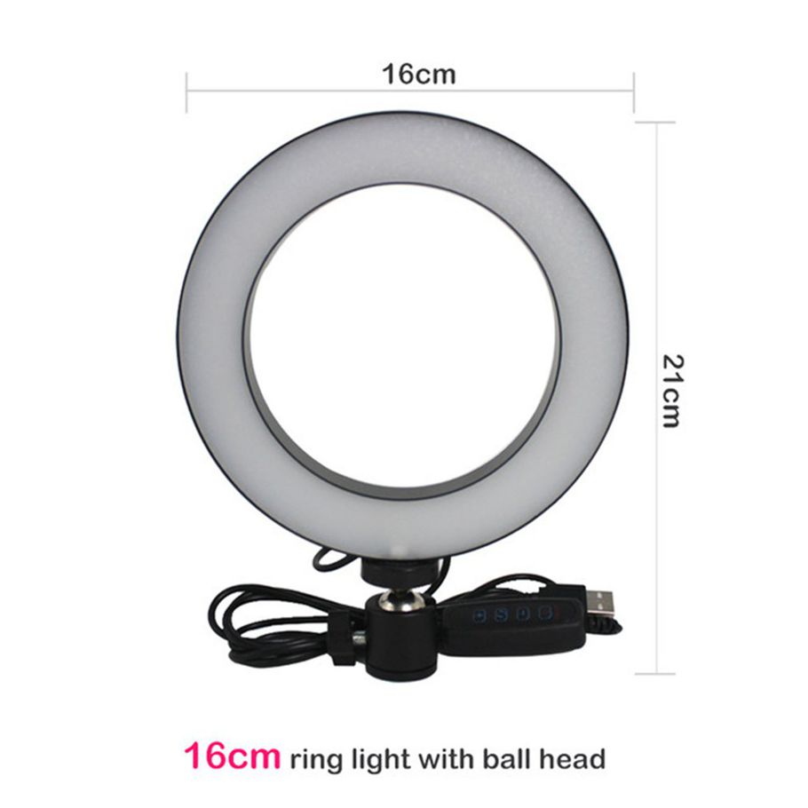 Dimmable LED Selfie Ring Light Youtube Video 3500-5500k Photo Studio Light