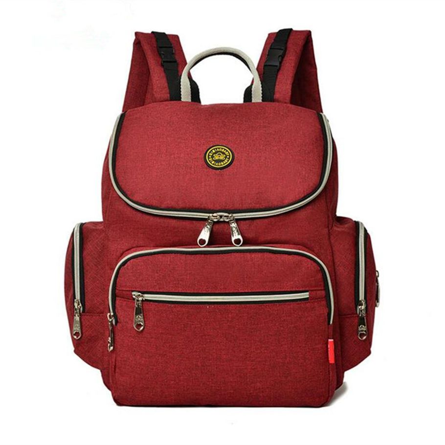 Multifunction Mummy Backpack Mummy Changing Bag For Stroller Nappy Travel Baby Red