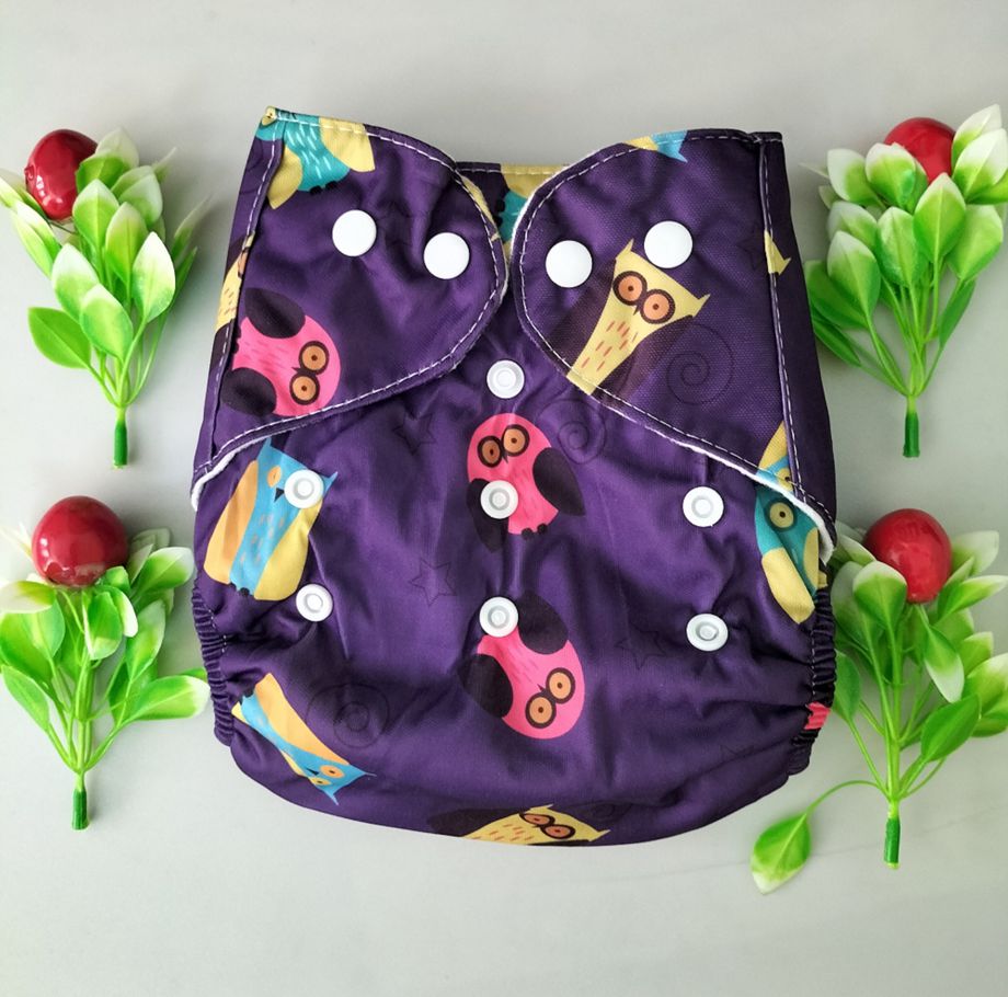 Adjustable Washable Baby CLOTH Diaper ( With 1 pad 3 LAYER ) -up to 15kg)