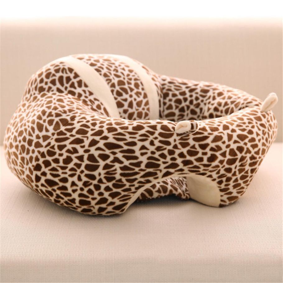 Baby Sofa Seat Baby Learn Sit Soft Chair Children Kids Sleeping Plush Cushion Toy NEW - Yellow Leopard