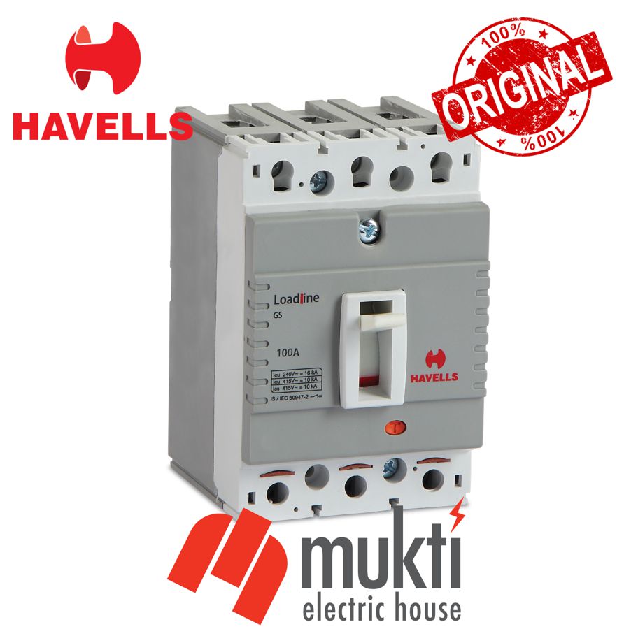 HAVELLS MCCB 25A 16kA GN Frame Triple Pole Moulded Case Circuit Breakers TP