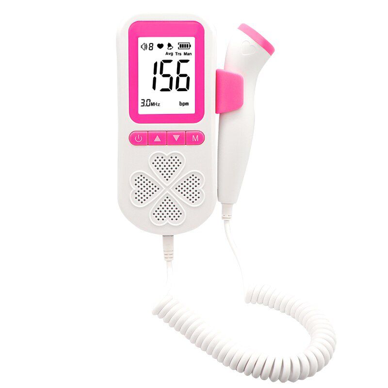 Baby Heartbeat Monitor Pregnancy Portable Doppler Fetal Heart Rate Monitor for Home Use Fetal Doppler