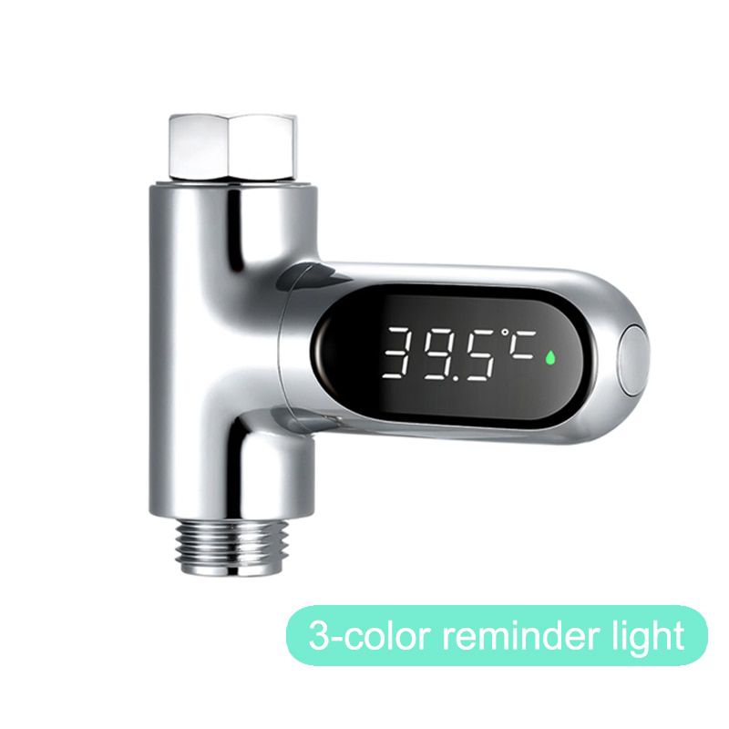 Digital Shower Tature Rotating Flow LED Display Bathroom  Kid Water Celsius Fahrenheit Screen Precise Monitor Measuring Tap