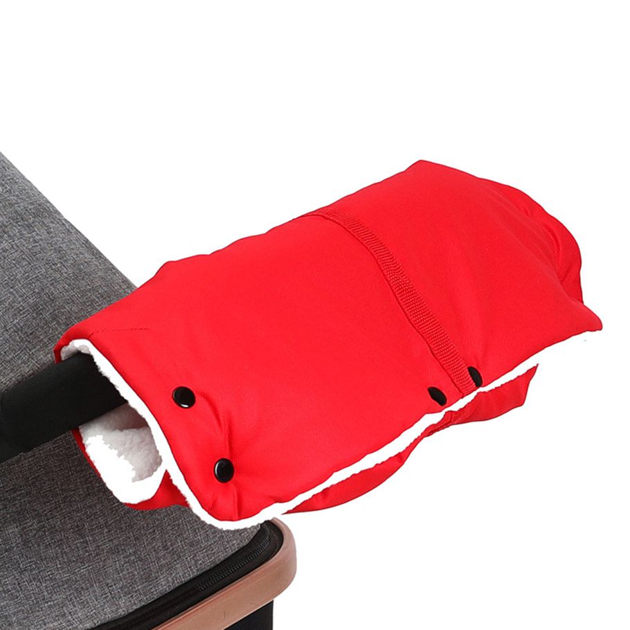 Winter Warm Baby Car Windproof Plush Protective Cover Stroller Handle Gloves