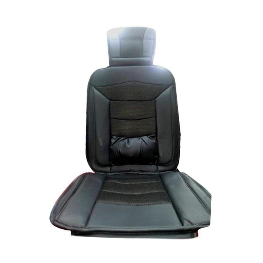 PVC Leather Car Seat Cushion - Black