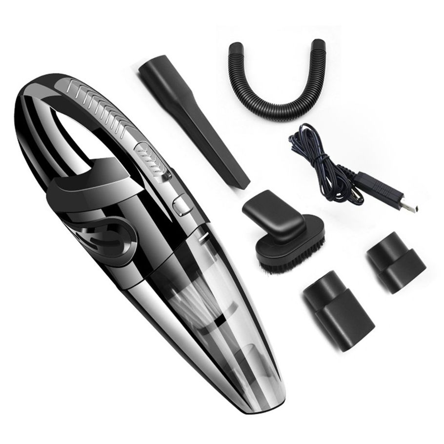 HA High-Power Car Vacuum Cleaner Wireless Car Dry Wet Vacuum Cleaner R-6053-Black 6