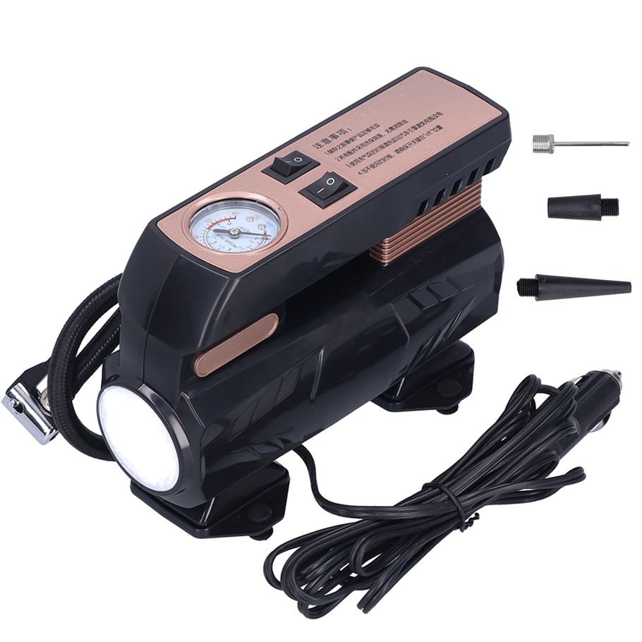 Portable Air 12V 120W Digital Tire 7.7 X5.6 X3.0in Accessory For Motorcycle