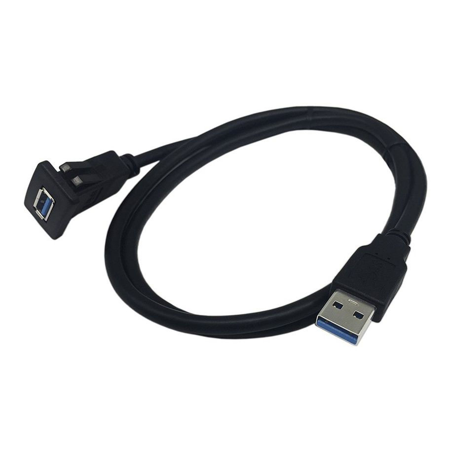 Waterproof USB3.0 Data Cable Auto Flush Mount Male to Female Extension Cord