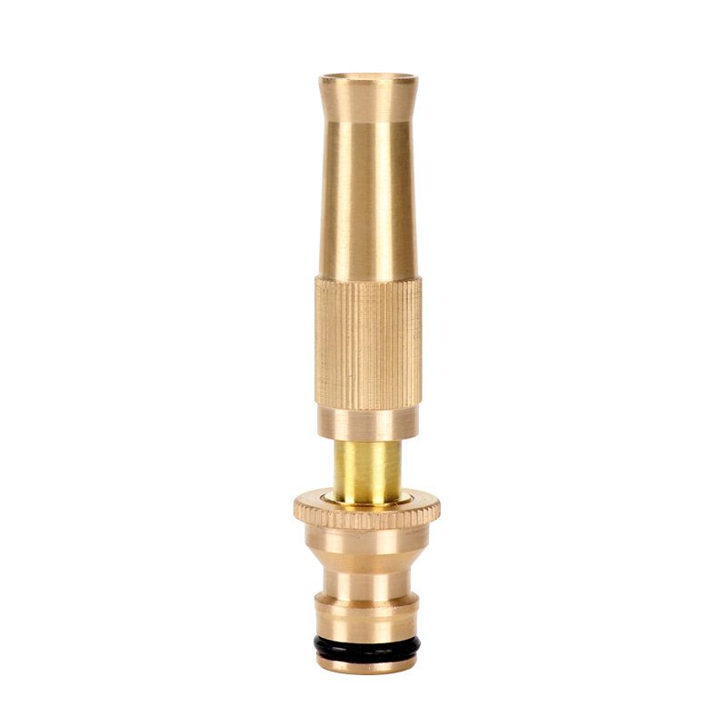 High Pressure Hose Nozzle Heavy Duty , Brass Water Hose Nozzles for Garden Hoses, Adjustable Function