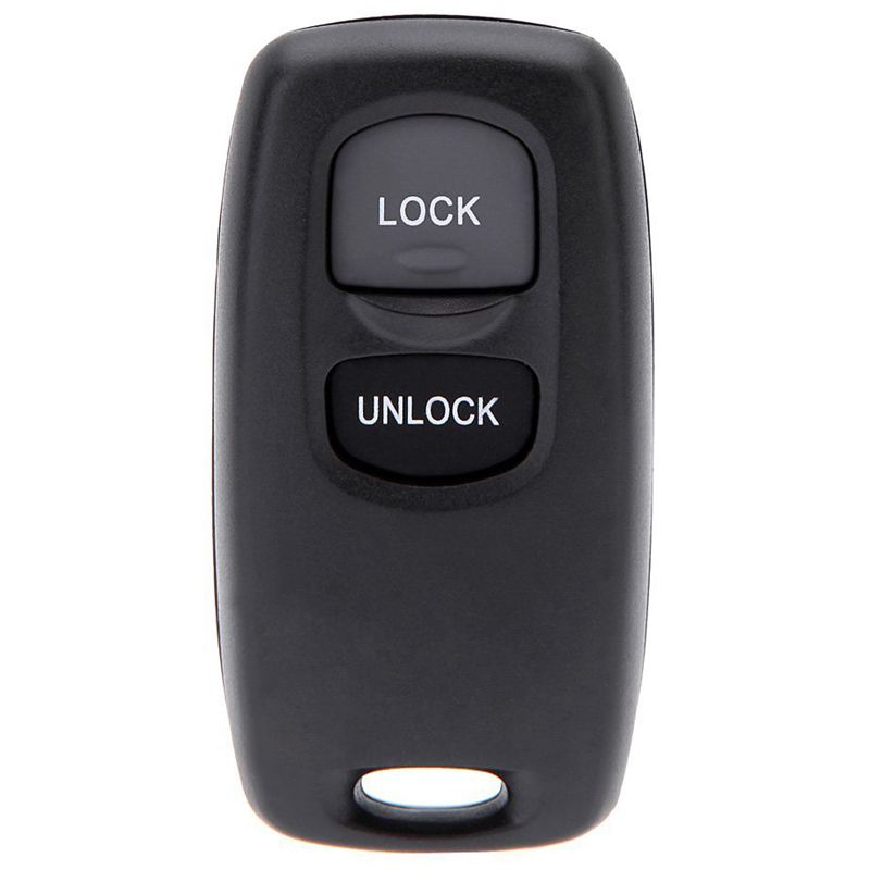 Un Key Replacement 2 Button Keyless Entry Remote Key Fob Shell Case and Button Pad Compatible with MAZDA 2 3 6 323 626