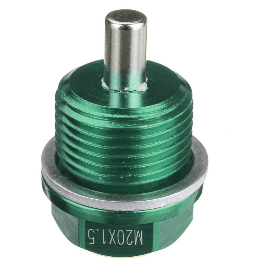 M20 x 1.5 Magnetic Oil Drain Sump Plug Filter For SUBARU IMPREZA WRX STI Green Audew - Intl - Green