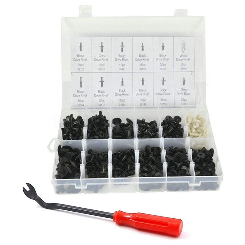 350 Car Fixing Clip Kits with Fastener Remover for BMW, Mercedes-Benz, Mazda, GM, Ford, Toyota, Honda Door Fixing Clips