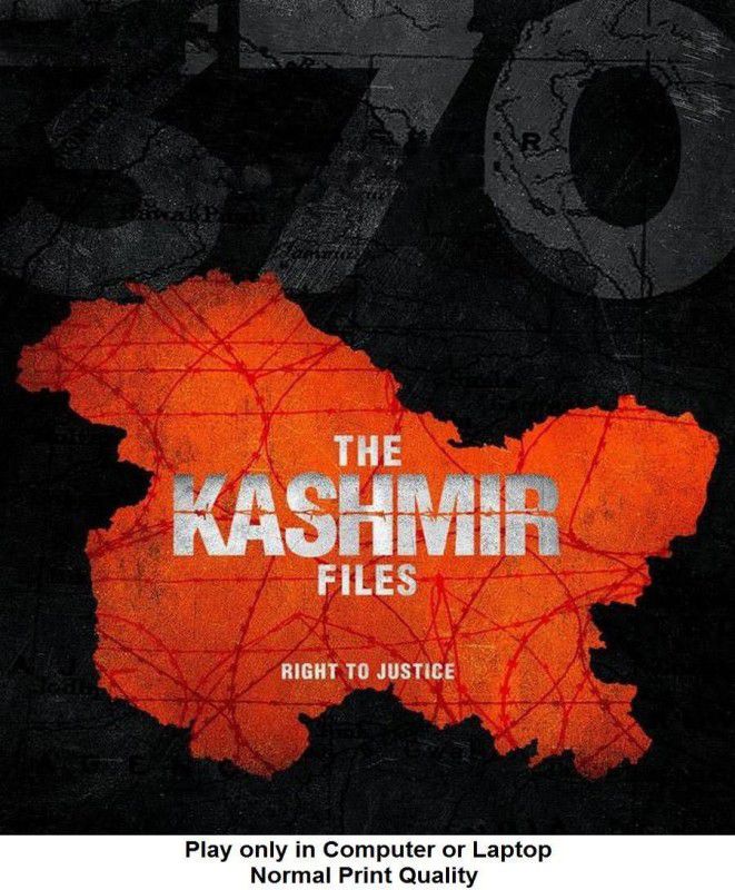 The Kashmir Files (2022) play only in Computer or Laptop it's BURN DATA DVD not original normal print quality  (DVD Hindi)