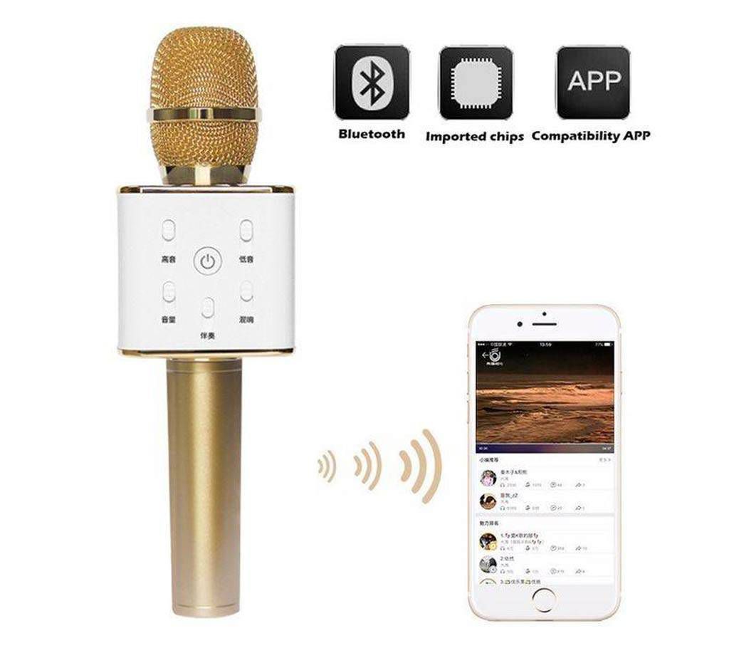 Q7 Wireless Microphone & HIFI Speaker 