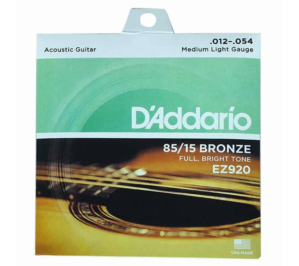 D'ADDARIO Acoustic Guitar Strings .12
